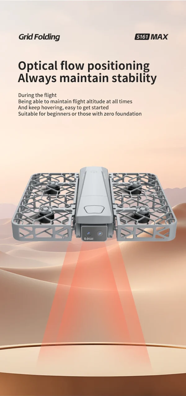 S4384534184cc48aeb2ae1070acb1f8bf2.webp S161Max Drone 8K Professional Dual Camera Brushless Motor Optical Flow Hovering Folding Quadcopter S161 Max 4K RC Dron Toys