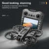 S449edecf084f4a80817e45d6e740ba6aH.webp S156 Dual-Camera All-Around Drone with Large Screen Control, 4.5-inch Display, Smart Obstacle Avoidance, Full-Enclosure Design,