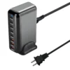 600W Gan Fast Charge 3.0 USB Type C Charger 8-Port 5C3A PD Mobile Tablet Fast Charger for Phone Convenient Carry