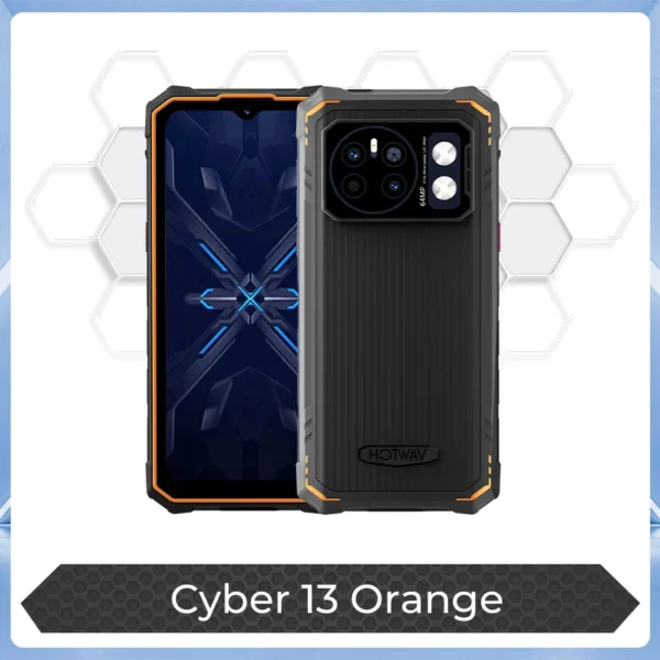 S4b8256ac97074a078aecda49d4f6508dz.webp HOTWAV Cyber 13 Rugged Phone 10800mAh Massive Battery 8GB 128GB Smartphone 150LM Flashlight 6.6'' HD+ 64MP Android 14 Cellphone