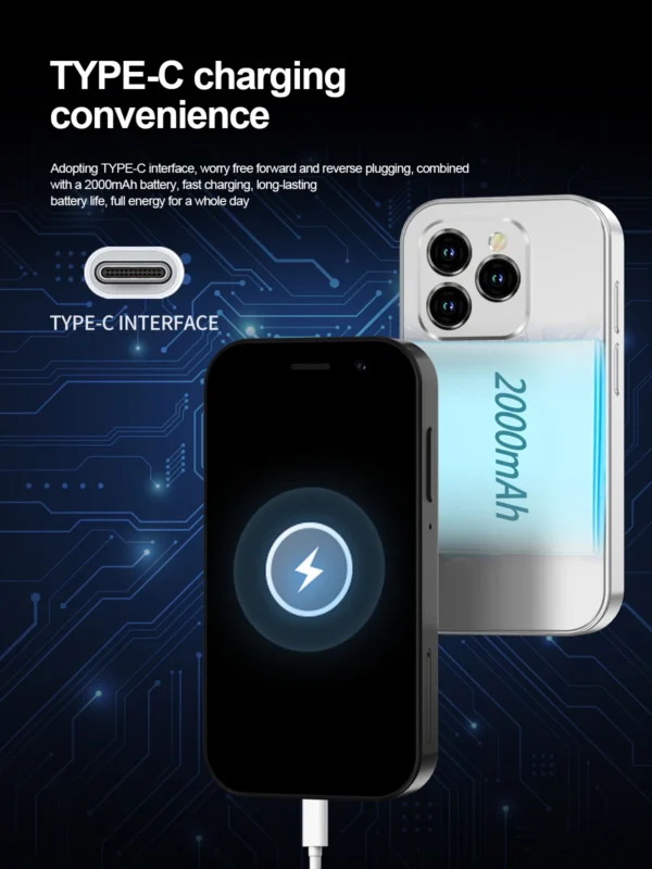 S4ce08e740b5c4986abbbba64fee6aaa5G.webp 2025 New SERVO KING8000 Mini Smartphone Android 4G LTE Global GPS 3" Display 5MP Camera WIFI Small Mobile Phones 2000mAh Battery