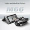 S51393cf4f64c4c90b0838868e6f750e59.webp 2025 New M66 Drone HD Folding Remote Control With Camera And Screen 5G FPV Camera Quadcopter Brushless Motor RC Quadcopter