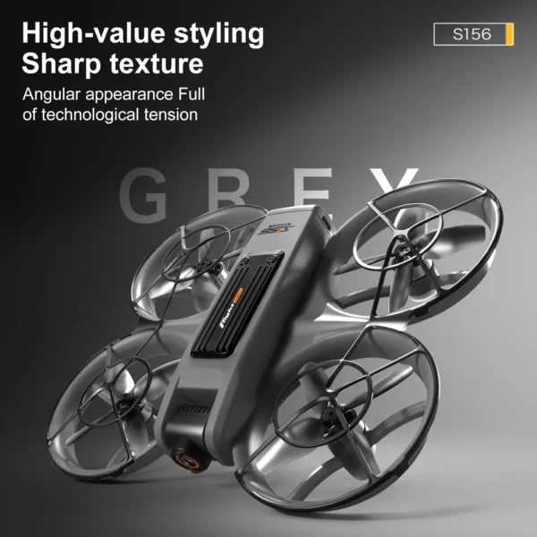 S539650d5528640e0beb066bf155d7167b.webp S156 Dual-Camera All-Around Drone with Large Screen Control, 4.5-inch Display, Smart Obstacle Avoidance, Full-Enclosure Design,