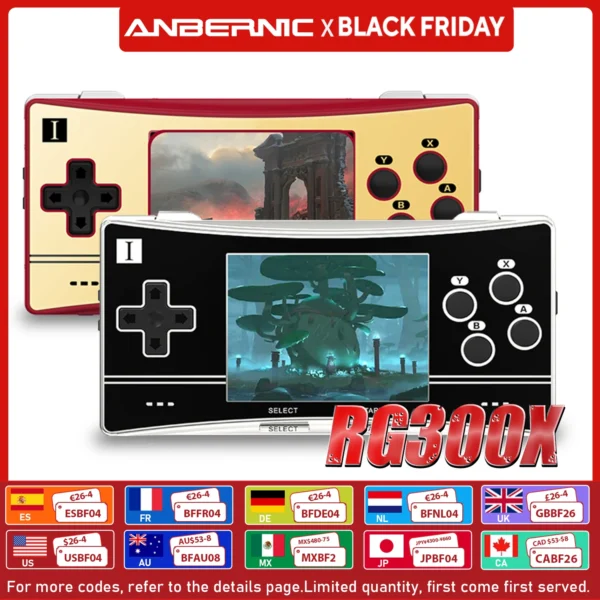 S553513cc632744f69082974ca5c7b616s.webp New Anbernic RG300X Retro Portable Game Console Min Video Game Player For Games Support HD Out Built In 5000 Games Kids Gift