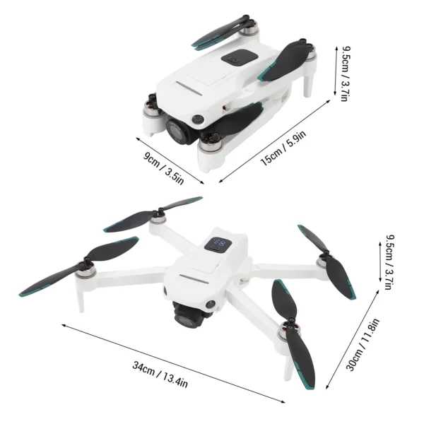 S57360a38d39840a9939a8878d9b87824d.webp Drone Dual Camera APP Control LCD Display Remote Control Intelligent Obstacle Avoidance WIFI 5G RC Quadcopter