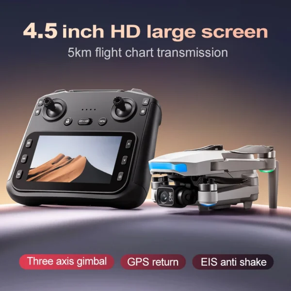 New S-X1 MAX GPS Drone Professional 4K Camera 3-axis gimbal Aerial FPV Brushless with Large Screen Remote Control Folding Dron