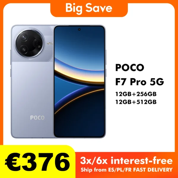 S5afc0117356647ebbbea4c90cffc7396P.webp POCO F7 Pro 5G 12GB 256GB 512GB NFC Global Version Cellphone without Charger