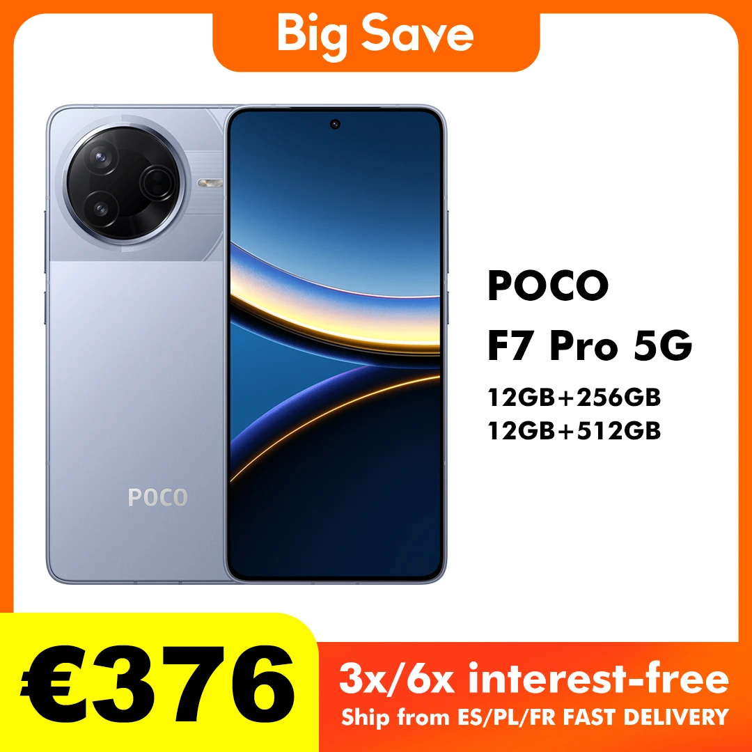 S5afc0117356647ebbbea4c90cffc7396P.webp POCO F7 Pro 5G 12GB 256GB 512GB NFC Global Version Cellphone without Charger