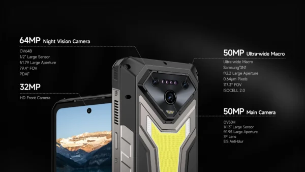 S5b8639f02a26418185f7b76f51dcc3e94.webp 【World Premiere】Ulefone Armor 34 5G AI Rugged Phone 25500mAh Up to 32GB+512GB 120Hz 6.95" NFC Android 15 Smartphon