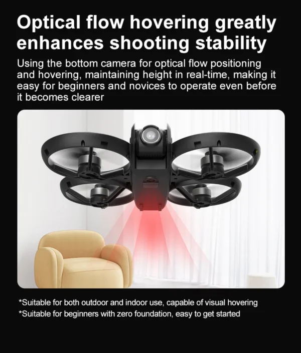 S5cfa8adebb84477eb9c312ecafab8e8a7.webp New type of drone, aerial photography without screen control, dual-camera optical flow, intelligent positioning
