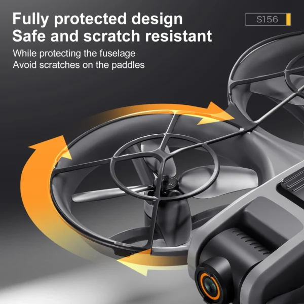 S624473a2bf434fbba7f4fbcd2b6f38a2m.webp S156 Dual-Camera All-Around Drone with Large Screen Control, 4.5-inch Display, Smart Obstacle Avoidance, Full-Enclosure Design,