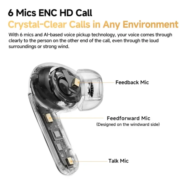 QCY MeloBuds Pro Adaptive Hybrid Active Noise Cancelling Wireless Earbuds 46dB Bluetooth 5.3 LDAC Hi-Res Audio 34H Earphones