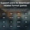 S66b9da51cb92437181906d928dfec9b4Y.webp ANBERNIC RG40XX H Handheld Game Console 4'' Screen Linux System Joystick RGB Lighting Effect RG40XXH Video Player Trimui Console