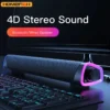 4D Computer Speaker Bar Stereo Sound Subwoofer Bluetooth Speaker For Macbook Laptop Notebook PC Music Player Wired Loudspeaker