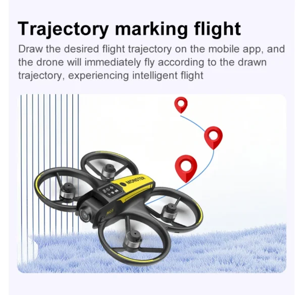 S73bf5a046cb14d7692b5a67ce5ec12a9E.webp New type of drone, aerial photography without screen control, dual-camera optical flow, intelligent positioning
