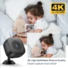 S74647df4c1954cea87f22224b6100150G.webp Xiaomi Mini 4K HD Camera WiFi Wireless Monitoring Security Protection Remote Monitor Camcorders Video Surveillance Smart Home