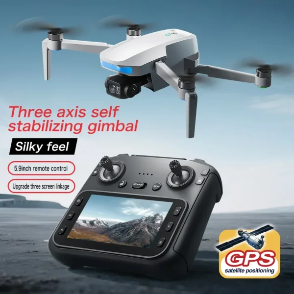 S7acef85ae7f644c991bfe35d80741ef8b.webp 2025 S-X1 GPS Pro Drone - 8K HD Camera with 3-Axis Anti-Shake Gimbal & EIS, 5G Screen Control Brushless Quadcopter RC Toy Gift