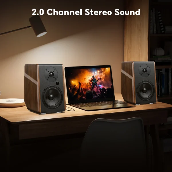 S7ce4a3fb67e540b08b047defb91fe643Q.webp AIYIMA S700 Active Bookshelf Speakers 120W Bluetooth Wireless HiFi Sound System Wooden Bookshelf Speaker Audio Output Subwoofer