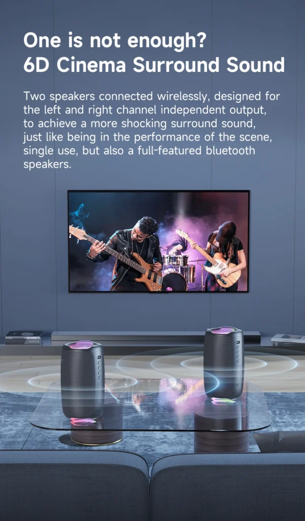 S7e0eb224412448f28594efa2c6ab5e40z.webp ZEALOT-S61 Bluetooth Speaker,with IPX6 Waterproof Protection and Outdoor Bass Sound for Backyard and Beach Party,10W Loudspeaker