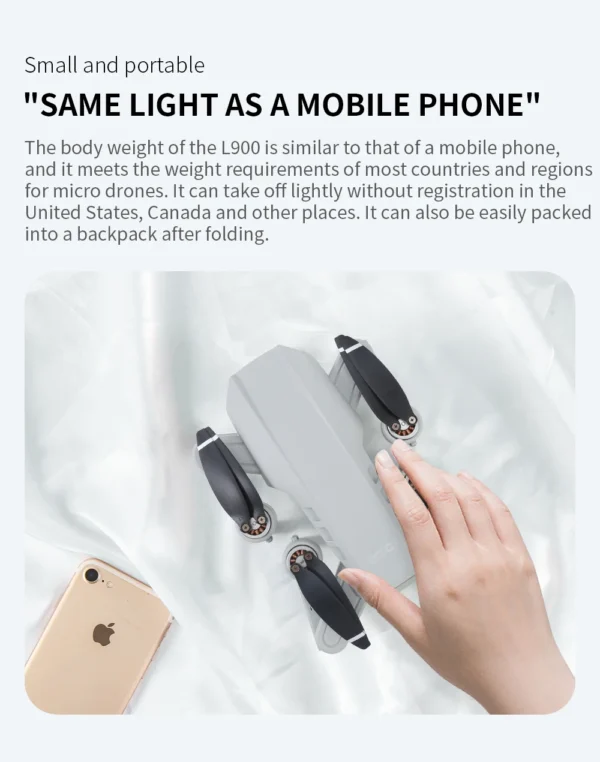S7fc567c1f96e4ca4abab22d08fc81ec19-2.webp Drone L900 Pro 4K Professional 5G GPS HD Dual Camera Photography Brushless Foldable Quadcopter RC Distance 1.2KM Drones Toys
