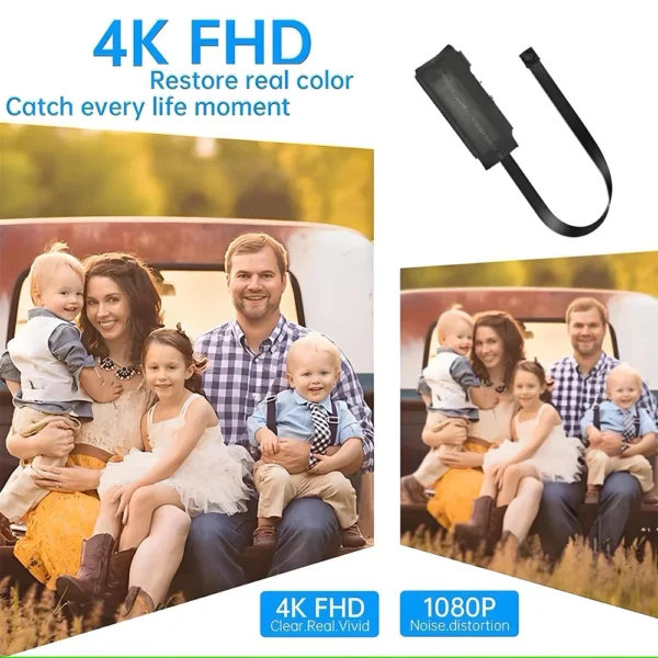 S7fc5c75e06f64701bfcd2ac9734d6c99a.webp 4KHD mini WiFi camera with remote viewing, mobile detection and other functions, home DIY nanny style wireless HD camera