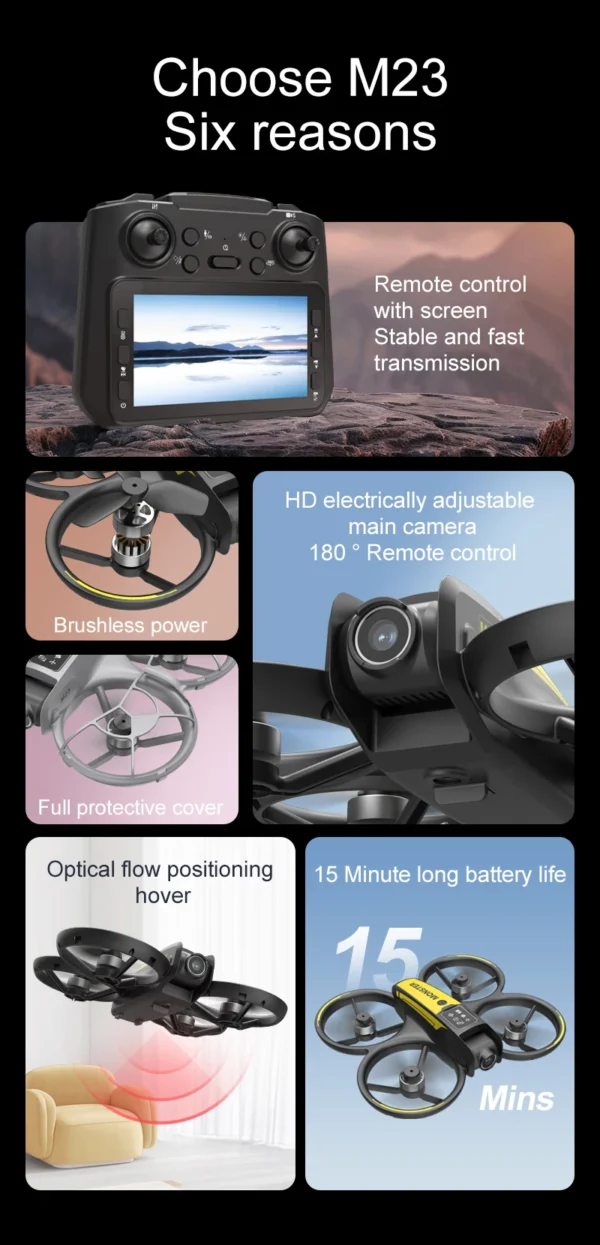 S82364e7cd0a5491ba8b0509173ddc56cA.webp New type of drone, aerial photography without screen control, dual-camera optical flow, intelligent positioning