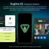 RugOne Xever 7 5G Rugged Phone Android 15 Smartphone 512GB ROM 12+12GB RAM 6.67" 120Hz AMOLED NFC 5500mAh Swappable Battery