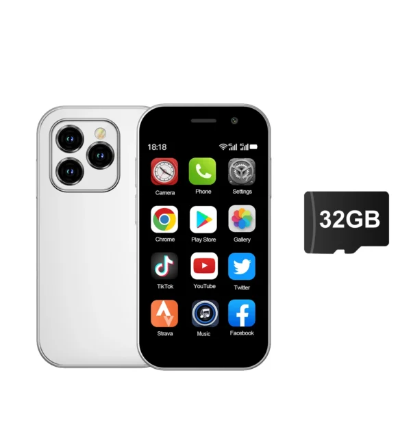 S84c90f6c118c498f8d287dbcb7661d874.webp 2025 New SERVO KING8000 Mini Smartphone Android 4G LTE Global GPS 3" Display 5MP Camera WIFI Small Mobile Phones 2000mAh Battery
