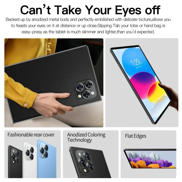 2025 NEW Pad 15 Pro Tablet Android 14 22GB+2TB 20000mAh Snapdragon 888 Original Tablets PC 5G Dual SIM Card WIFI HD 4K Mi Tab