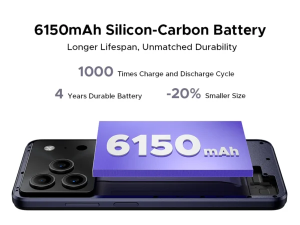 S852582b94b5349db9f3794eb8f60eb4dS.webp DOOGEE Note56 Plus Smartphone Android 16 48GB+256GB 6150mAh Large Battery 6.56'' 90Hz Display UNISOC T7225 50MP Camera NFC