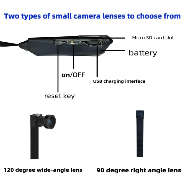 S855b32f07d3c4bcaabdbf6c475640c486.webp 4KHD mini WiFi camera with remote viewing, mobile detection and other functions, home DIY nanny style wireless HD camera
