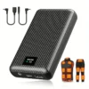 Powerbank 30000mAh Portable Heating Mobile Power Supply for Heating Vest Jacket Gloves Electric Heating Equipment DC Power Bank