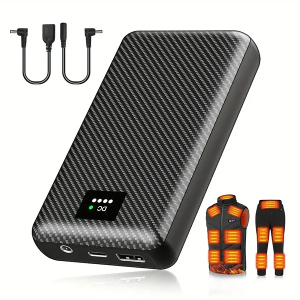 Powerbank 30000mAh Portable Heating Mobile Power Supply for Heating Vest Jacket Gloves Electric Heating Equipment DC Power Bank