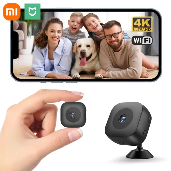 S88e549bd635240498300d2e324ef474fw.webp Xiaomi Mini 4K HD Camera WiFi Wireless Monitoring Security Protection Remote Monitor Camcorders Video Surveillance Smart Home