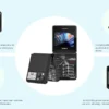 2025 XGODY S200,Mini Flip phone 2.4 inch Smartphone Dual SIM 2G Foldable Cellphones Original Mobile Phones Portable Large Button