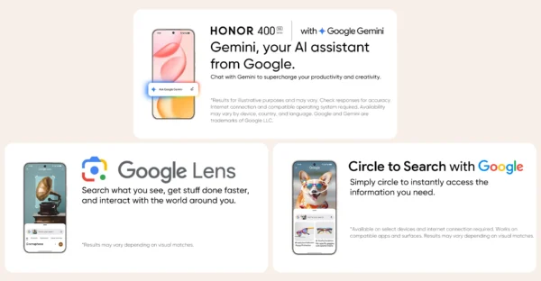 S8a1bce2b26c84086a1817f077eba4dbeN.webp Original HONOR 400 Global Version 5G Smartphone 6.55" 120Hz AMOLED Display Snapdragon 7 Gen 3 200MP 6000mAh 80W SuperCharge NFC