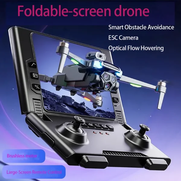 S8a3b127705ea49d09a22ebea46a60dadr.webp 2025 New M66 Drone HD Folding Remote Control With Camera And Screen 5G FPV Camera Quadcopter Brushless Motor RC Quadcopter