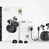 QCY MeloBuds Pro Adaptive Hybrid Active Noise Cancelling Wireless Earbuds 46dB Bluetooth 5.3 LDAC Hi-Res Audio 34H Earphones