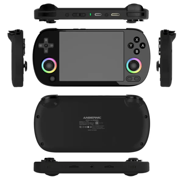 S91252581c8294a549ae266bc63d96ff6l.webp ANBERNIC RG40XX H Handheld Game Console 4'' Screen Linux System Joystick RGB Lighting Effect RG40XXH Video Player Trimui Console