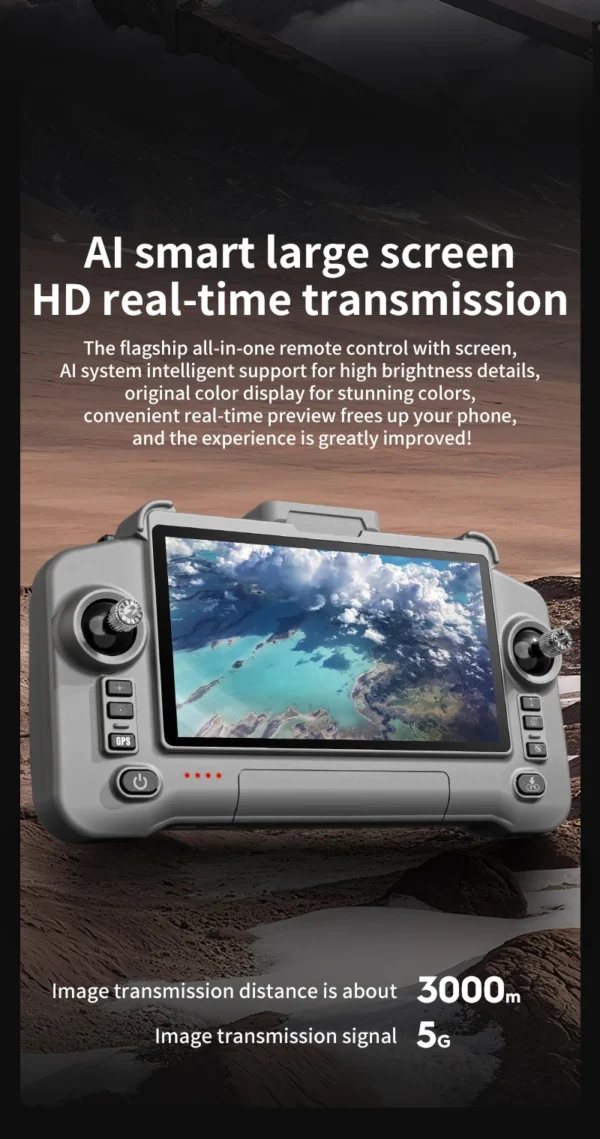 S976419f6e8234ef591ea5d39b5c972bf5.webp GPS Drone with Touch Screen EIS Camera Anti-shake 8K Aerial Brushless Drones 5G GPS 8K HD Cameras Large UAV Dron RC Quadcopter