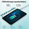 11 Inch New Android Tablets Octa Core 12GB+128GB Rom Android 14 Google Play 4G LTE 5G Phone Call Tablet WiFi Bluetooth 7000mAh