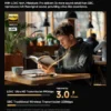 QCY MeloBuds Pro Adaptive Hybrid Active Noise Cancelling Wireless Earbuds 46dB Bluetooth 5.3 LDAC Hi-Res Audio 34H Earphones