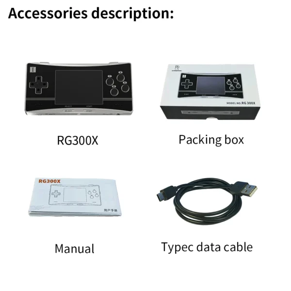 Sa044504c63a54dea83ff89b2f3f95d71w.webp New Anbernic RG300X Retro Portable Game Console Min Video Game Player For Games Support HD Out Built In 5000 Games Kids Gift