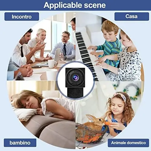 Sa2d2c10fabee4c719eaf140e2dcd35043.webp Tuya Smart Mini Camera Full HD 1080P Wireless 2.4G Wifi DIY Camera Remote Viewing Automatic Alarm Home Office Security Camera