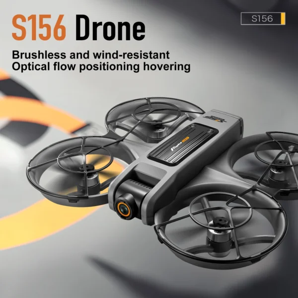 Sa2ea29d65cdf45aaaf7bb04f7c47b240k.webp S156 Dual-Camera All-Around Drone with Large Screen Control, 4.5-inch Display, Smart Obstacle Avoidance, Full-Enclosure Design,