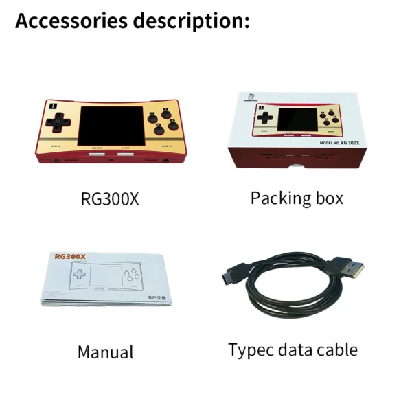 Sa4136b549af44a409531467f4b784d40H.webp New Anbernic RG300X Retro Portable Game Console Min Video Game Player For Games Support HD Out Built In 5000 Games Kids Gift