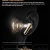 QCY MeloBuds Pro Adaptive Hybrid Active Noise Cancelling Wireless Earbuds 46dB Bluetooth 5.3 LDAC Hi-Res Audio 34H Earphones