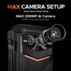 DOOGEE V Max Plus 5G Rugged Phone 6.58" Dimensity 7050 16GB+512GB 200MP Camera 22000mAh Large Battery Lighting Effect Phone