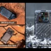 RugOne Xever 7 5G Rugged Phone Android 15 Smartphone 512GB ROM 12+12GB RAM 6.67" 120Hz AMOLED NFC 5500mAh Swappable Battery