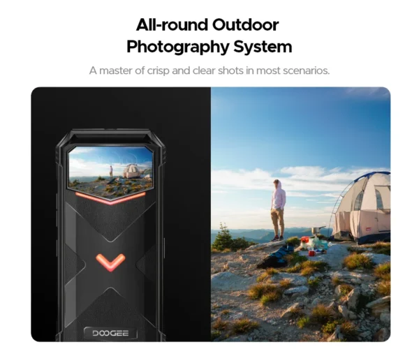 DOOGEE V Max Plus 5G Rugged Phone 6.58" Dimensity 7050 16GB+512GB 200MP Camera 22000mAh Large Battery Lighting Effect Phone